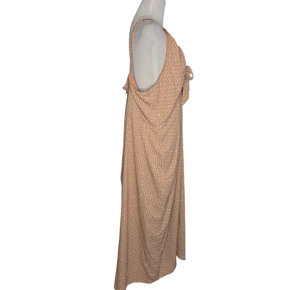 NWT Abercrombie & Fitch Babydoll Midi Slip Dress Coquette Cinched Neck Women XXL